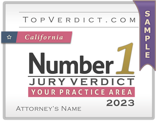 Number 1 Verdicts in California in 2023