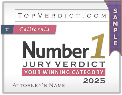 Number 1 Verdicts in California in 2025