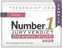 Number 1 Verdicts in Texas in 2025