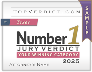 Number 1 Verdicts in Texas in 2025