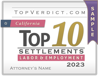 Top 10 Labor & Employment Settlements in California in 2023