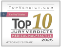 Top 10 Medical Malpractice Verdicts in the United States in 2025