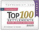 Top 100 Motor Vehicle Accident Settlements in Los Angeles in 2025