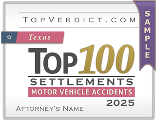 Top 100 Motor Vehicle Accident Settlements in Texas in 2025