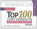Top 100 Motor Vehicle Accident Verdicts in Texas in 2025