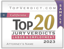 Top 20 Labor & Employment Verdicts in California in 2023