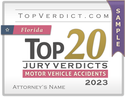 Top 20 Motor Vehicle Accident Verdicts in Florida in 2023