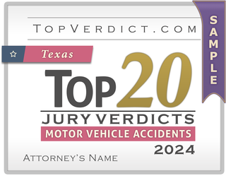 Top 20 Motor Vehicle Accident Verdicts in Texas in 2024