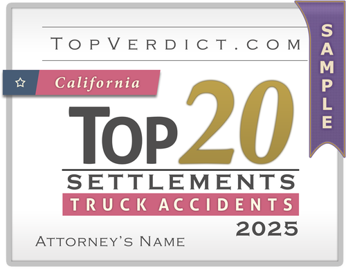 Top 20 Truck Accident Settlements in California in 2025