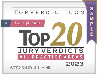 Top 20 Verdicts in Pennsylvania in 2023