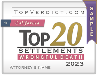 Top 20 Wrongful Death Settlements in California in 2023