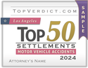 Top 50 Motor Vehicle Accident Settlements in Los Angeles in 2024