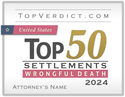 Top 50 Wrongful Death Settlements in the United States in 2024