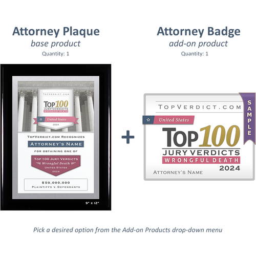 Top 100 Wrongful Death Verdicts in the United States in 2024