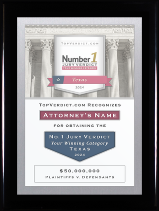 Number 1 Verdicts in Texas in 2024