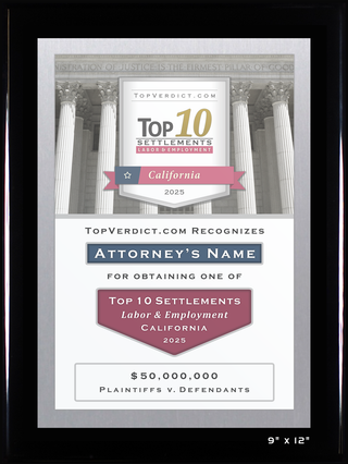 Top 10 Labor & Employment Settlements in California in 2025
