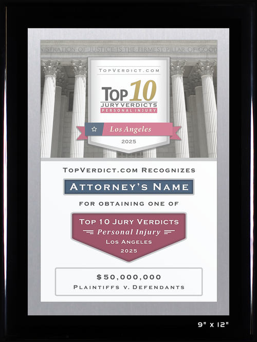 Top 10 Personal Injury Verdicts in Los Angeles in 2025