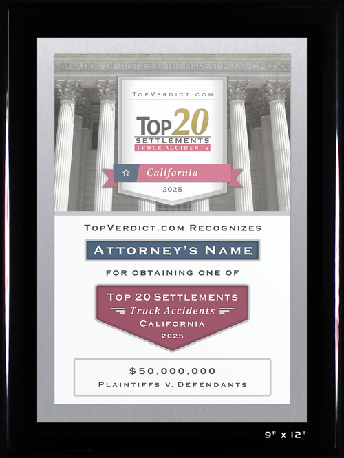 Top 20 Truck Accident Settlements in California in 2025