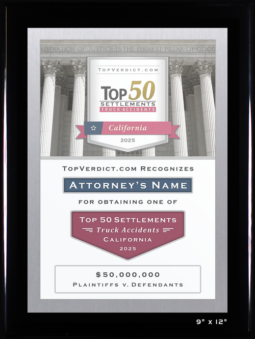 Top 50 Truck Accident Settlements in California in 2025