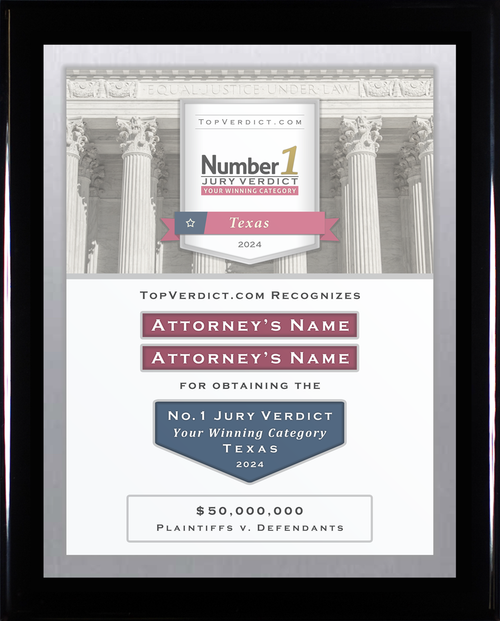 Number 1 Verdicts in Texas in 2024