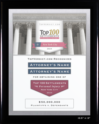Top 100 Personal Injury Settlements in New York City in 2024