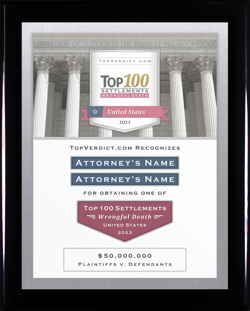 Top 100 Wrongful Death Settlements in the United States in 2023