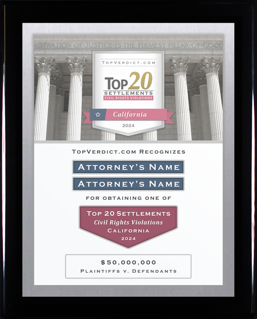 Top 20 Civil Rights Violation Settlements in California in 2024