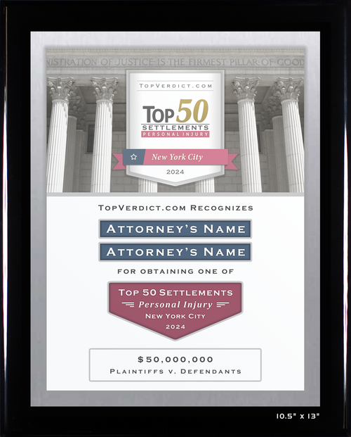 Top 50 Personal Injury Settlements in New York City in 2024