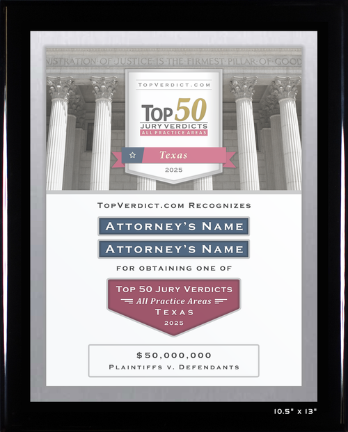 Top 50 Verdicts in Texas in 2025