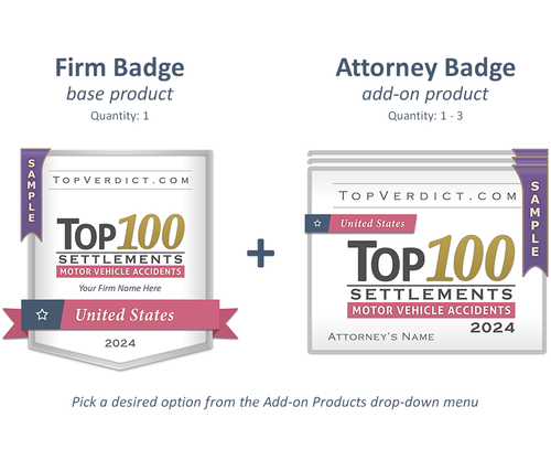 Top 100 Motor Vehicle Accident Settlements in the United States in 2024