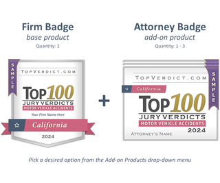 Top 100 Motor Vehicle Accident Verdicts in California in 2024
