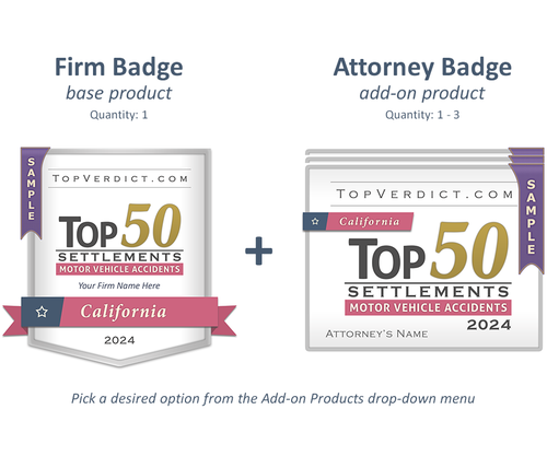 Top 50 Motor Vehicle Accident Settlements in California in 2024