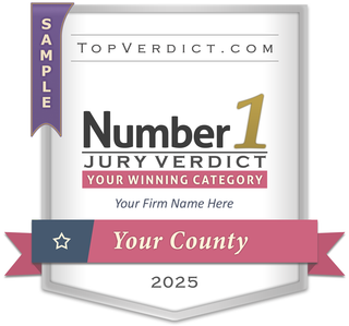 Number 1 Verdicts in California Counties in 2025