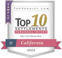 Top 10 Personal Injury Settlements in California in 2024