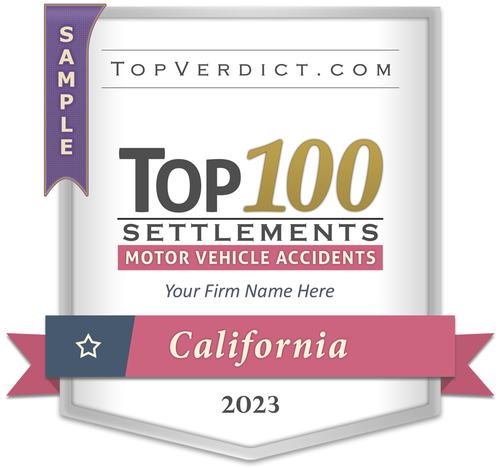 Top 100 Motor Vehicle Accident Settlements in California in 2023