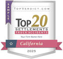 Top 20 Truck Accident Settlements in California in 2025