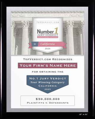 Number 1 Verdicts in California in 2025