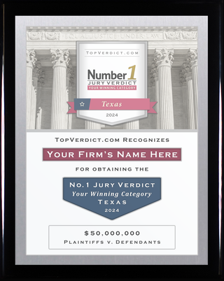 Number 1 Verdicts in Texas in 2024