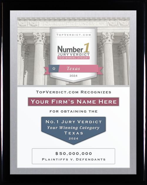 Number 1 Verdicts in Texas in 2024