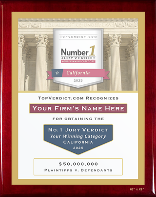 Number 1 Verdicts in California in 2025