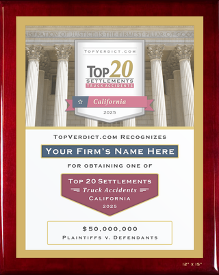 Top 20 Truck Accident Settlements in California in 2025