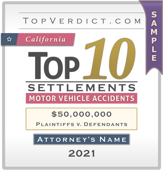 Top 10 Motor Vehicle Accident Settlements in California in 2021