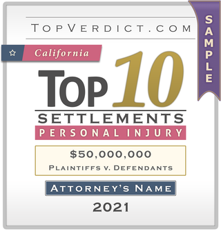 Top 10 Personal Injury Settlements in California in 2021