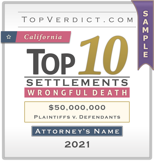 Top 10 Wrongful Death Settlements in California in 2021