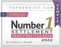 Number 1 Settlements in California in 2022