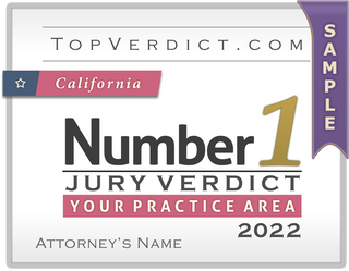 Number 1 Verdicts in California in 2022