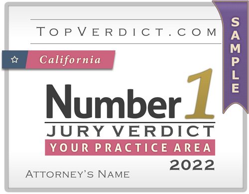 Number 1 Verdicts in California in 2022