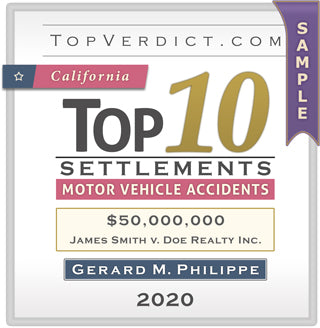Top 10 Motor Vehicle Accident Settlements in California in 2020