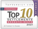 Top 10 Wrongful Death Settlements in the United States in 2021
