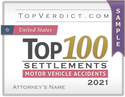 Top 100 Motor Vehicle Accident Settlements in the United States in 2021
